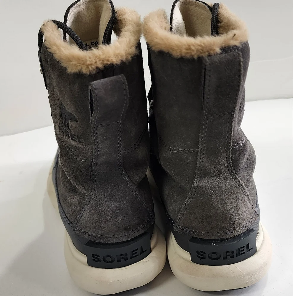 Sorel waterproof explorer 2 joan boot womens size 7 grill/fawn color - Picture 10 of 16